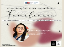 PALESTRA WEBINAR - MEDIAÇÃO NOS CONFLITOS FAMILIARES